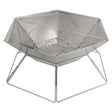 Brentwood 20-In. Stainless Steel Portable Folding Charcoal BBQ Grill and Outdoor Fire Pit with Carry Bag, BB-6X20SS
