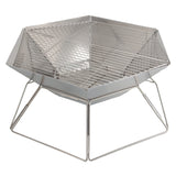 Brentwood 20-In. Stainless Steel Portable Folding Charcoal BBQ Grill and Outdoor Fire Pit with Carry Bag, BB-6X20SS