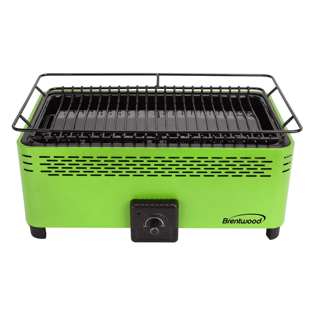 Brentwood 14-In. x 8-In. Rectangular Nonstick Smokeless Portable BBQ