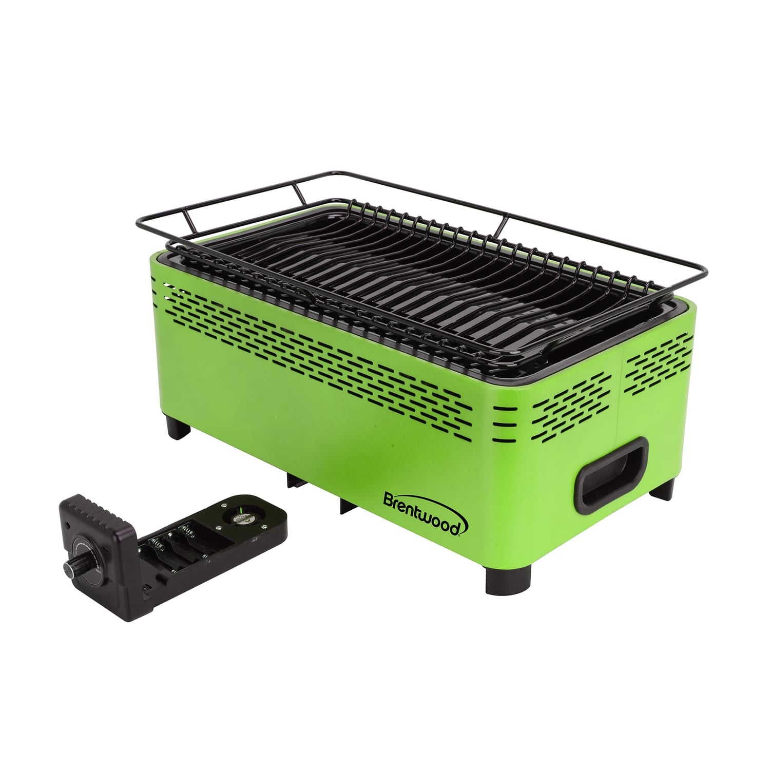 Brentwood 14-In. x 8-In. Rectangular Nonstick Smokeless Portable BBQ