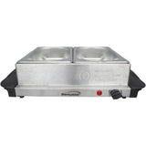 Brentwood 3-Quart 2-Pan Buffet Server and Warming Tray