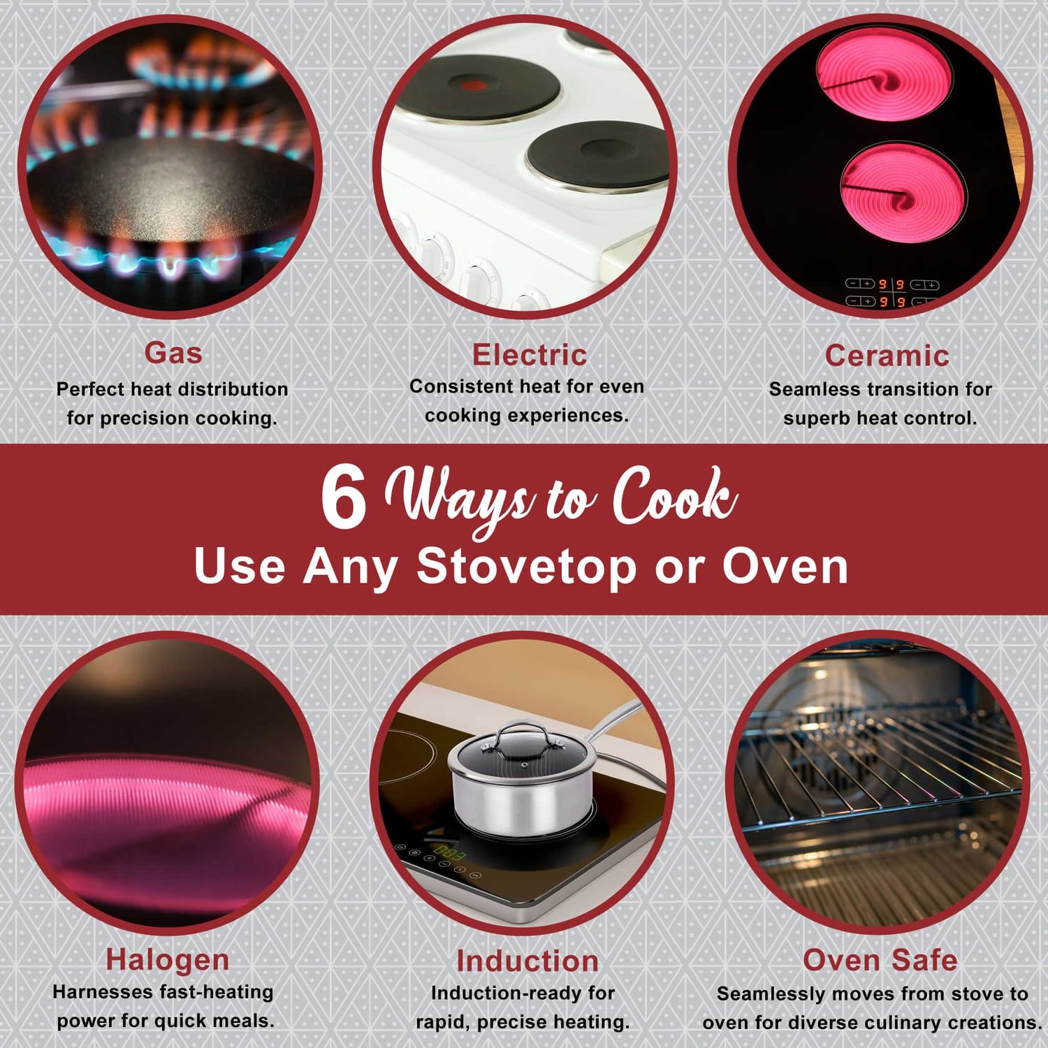 Brentwood 3-Ply Hybrid Non-Stick Stainless Steel Saucepan with Tempered Glass Lid, 3 Qt.
