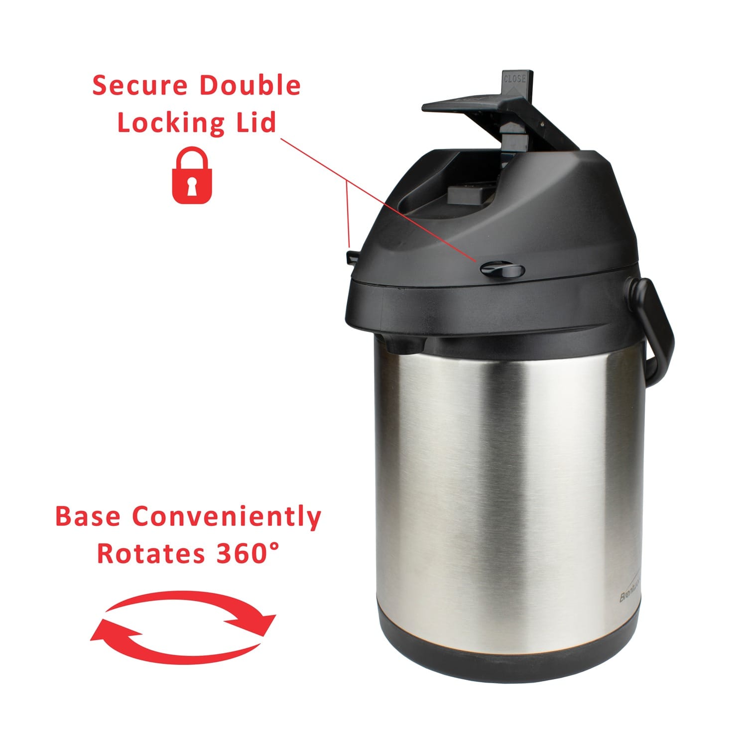 Brentwood Airpot Hot and Cold Drink Dispenser, 2.5 L