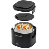 Brentwood 110-Volt 50-Watt 0.625-Qt. Portable Leakproof Electric Lunch Box, Black