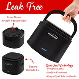Brentwood 110-Volt 50-Watt 0.625-Qt. Portable Leakproof Electric Lunch Box, Black