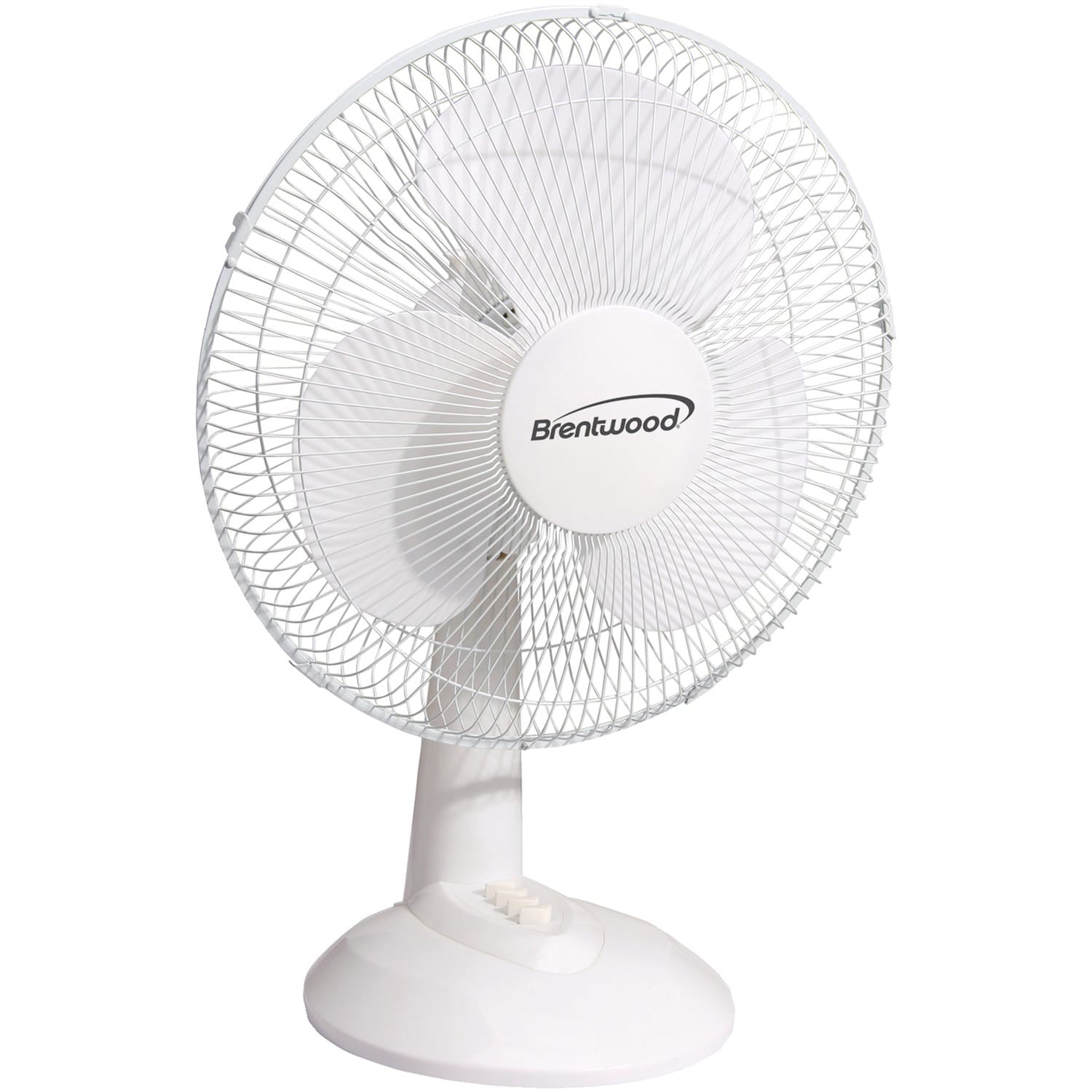 Brentwood 12-In. 3-Speed 32-Watt Oscillating Desk Fan