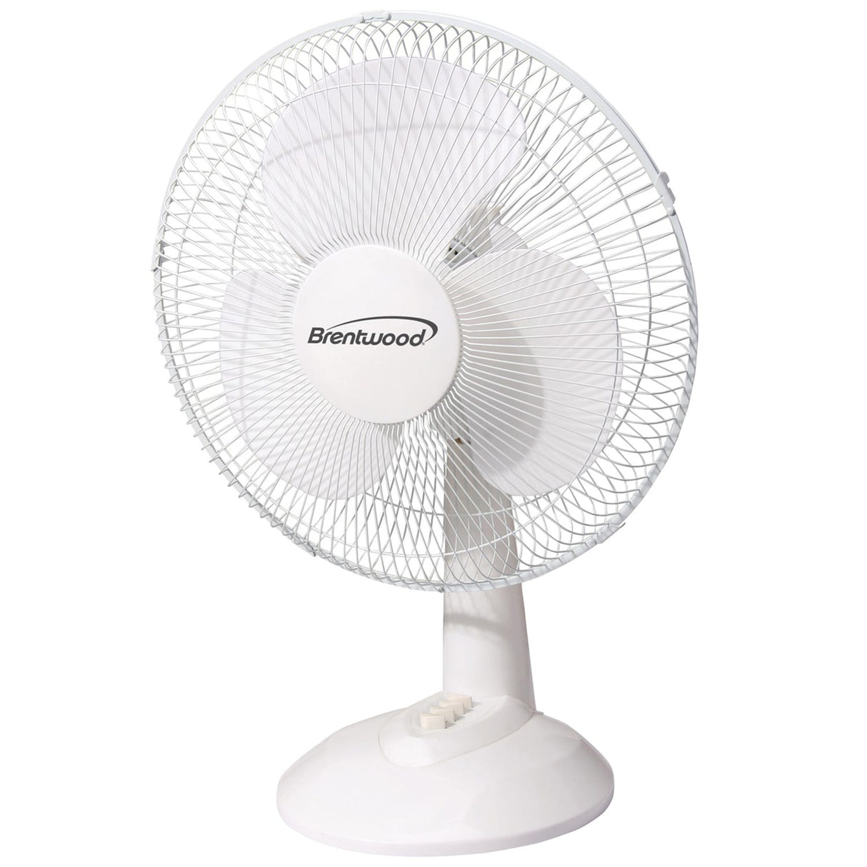 Brentwood 12-In. 3-Speed 32-Watt Oscillating Desk Fan