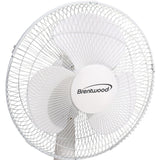 Brentwood 12-In. 3-Speed 32-Watt Oscillating Desk Fan