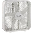 Brentwood 20-In. Portable Box Fan with 3 Speeds, 2294 CFM, 5 Blades, 60 Watts, Slim Design, 72-In. Cord