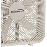 Brentwood 20-In. Portable Box Fan with 3 Speeds, 2294 CFM, 5 Blades, 60 Watts, Slim Design, 72-In. Cord