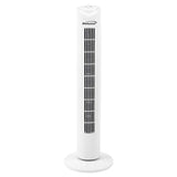 Brentwood 32-In. Portable Oscillating Tower Fan with Timer, 3 Speeds, 275 CFM, 60° Oscillation, 45 Watts, 72-In. Cord, White