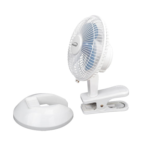 Brentwood 6-In. 2-Speed Convertible Clip-on Desk Fan