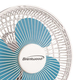 Brentwood 6-In. 2-Speed Convertible Clip-on Desk Fan