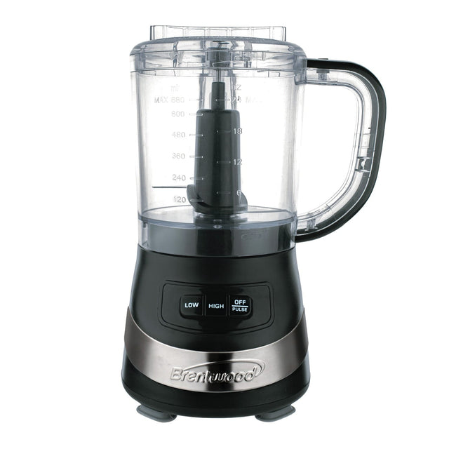 Brentwood 3-Cup Food Processor, Black