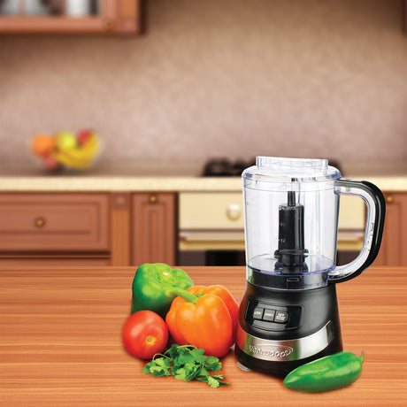 Brentwood 3-Cup Food Processor, Black