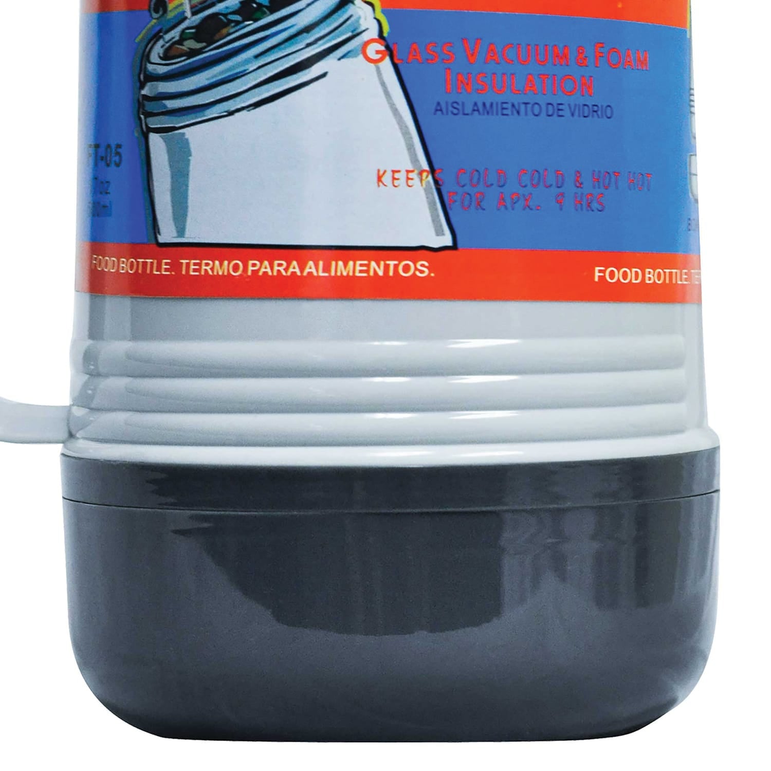 Brentwood Glass and Foam 17-Oz. Vacuum-Insulated Food Jar