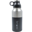 Brentwood Geojug Stainless Steel Vacuum-Insulated Water Bottle, 0.9 L, Black/Silver