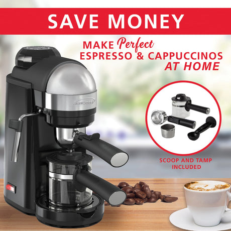Brentwood 20-Ounce 800-Watt Espresso and Cappuccino Maker