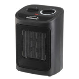 Brentwood 1500-Watt-Max Portable Ceramic Space Heater and Fan, Black, H-C1603BK