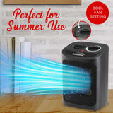 Brentwood 1500-Watt-Max Portable Ceramic Space Heater and Fan, Black, H-C1603BK