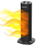 Brentwood 1500-Watt-Max Portable Oscillating Ceramic Tower Electric Space Heater, Black, H-C1618BK