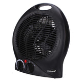Brentwood H-F301BK 1500-Watt-Max Portable Electric Space Heater and Fan, Black