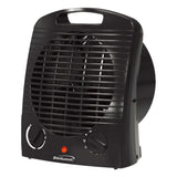 Brentwood Portable Electric Space Heater and Fan, 1500/750 Watts/Fan Only, 5000 BTUs, Adjustable Thermostat, Safety Features, 6-Ft. Cord, H-F306BK