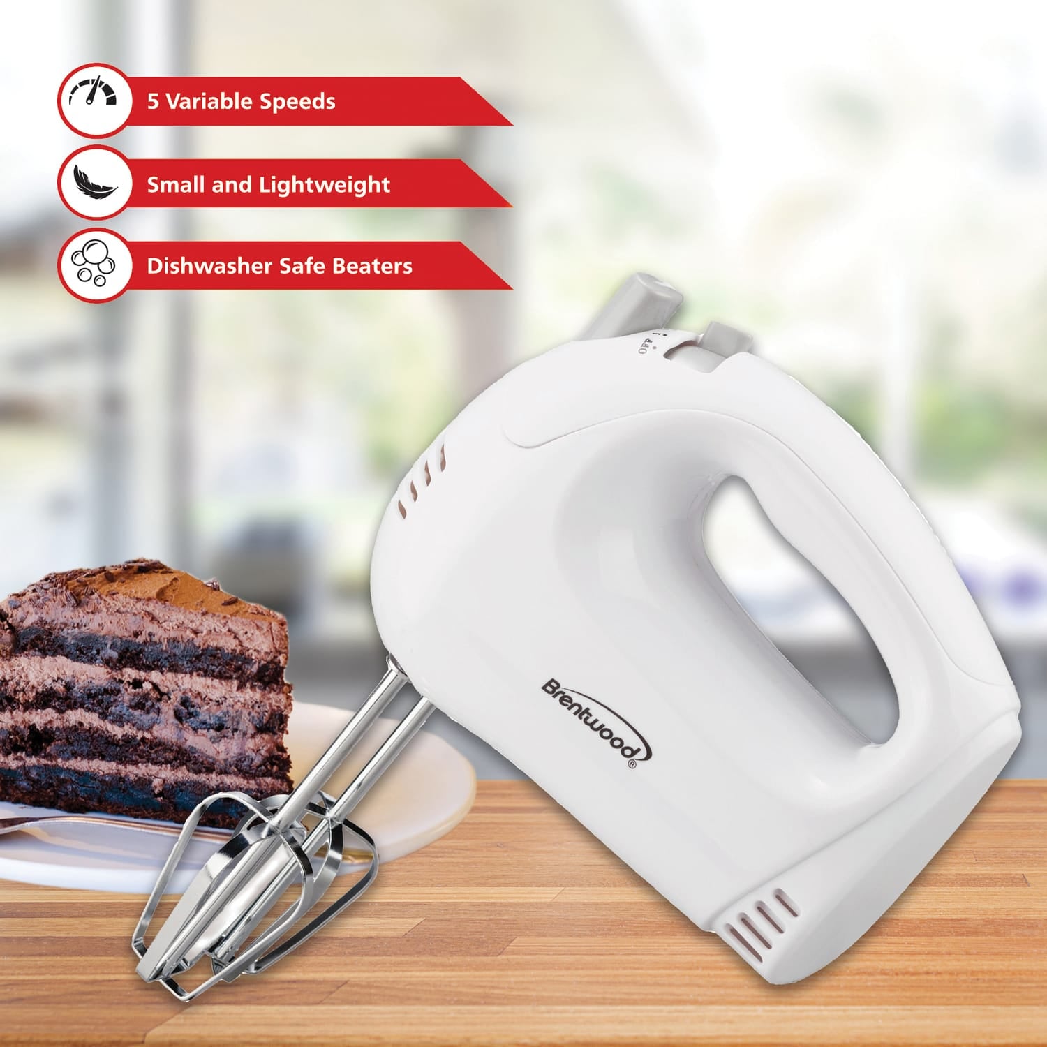 Brentwood 150-Watt 5-Speed Hand Mixer