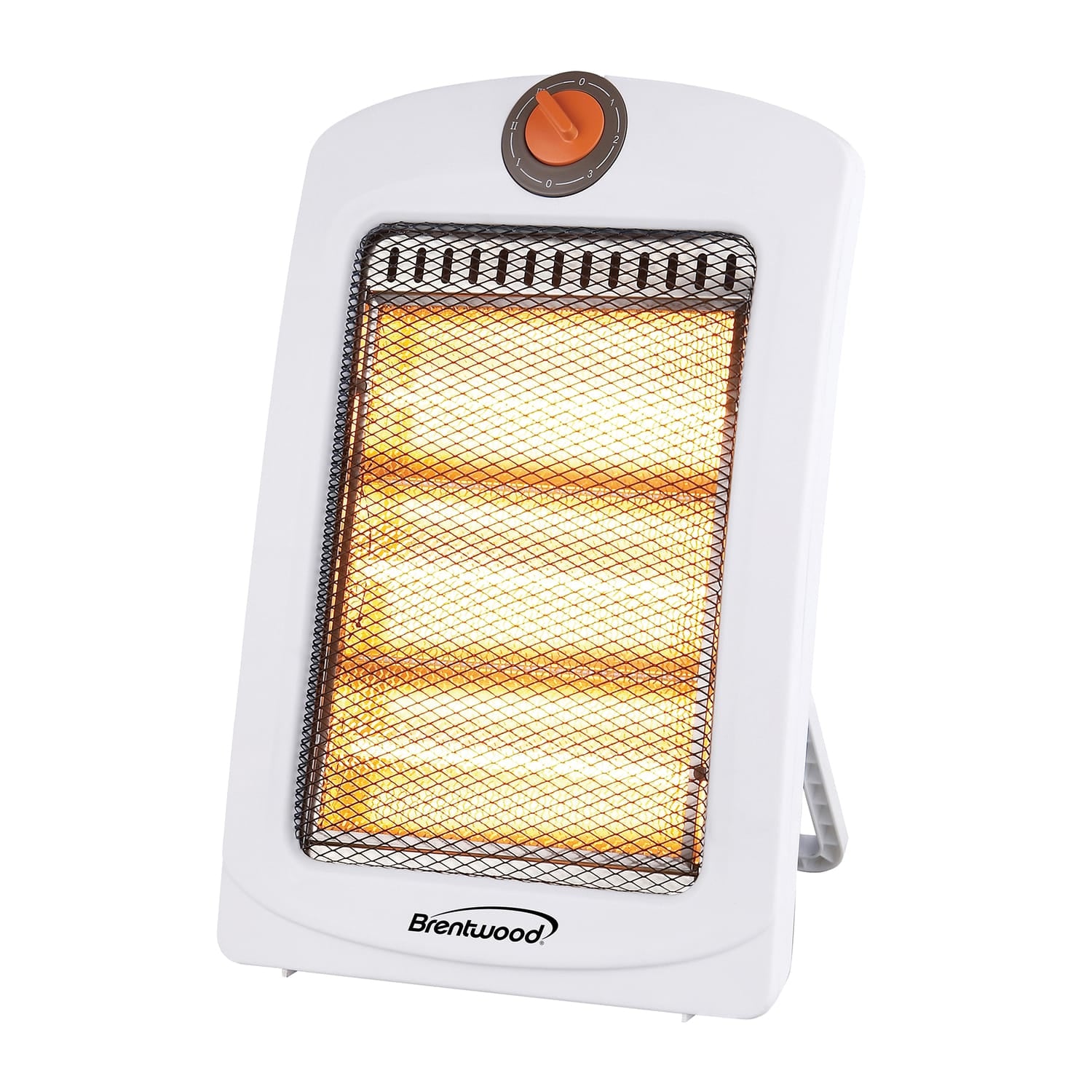 Brentwood H-Q1000Q 1000-Watt-Max Portable Quartz Space Heater, White
