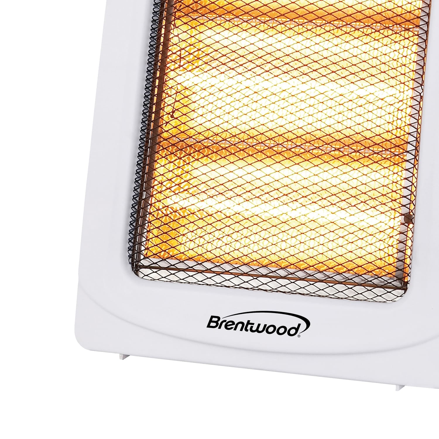 Brentwood H-Q1000Q 1000-Watt-Max Portable Quartz Space Heater, White