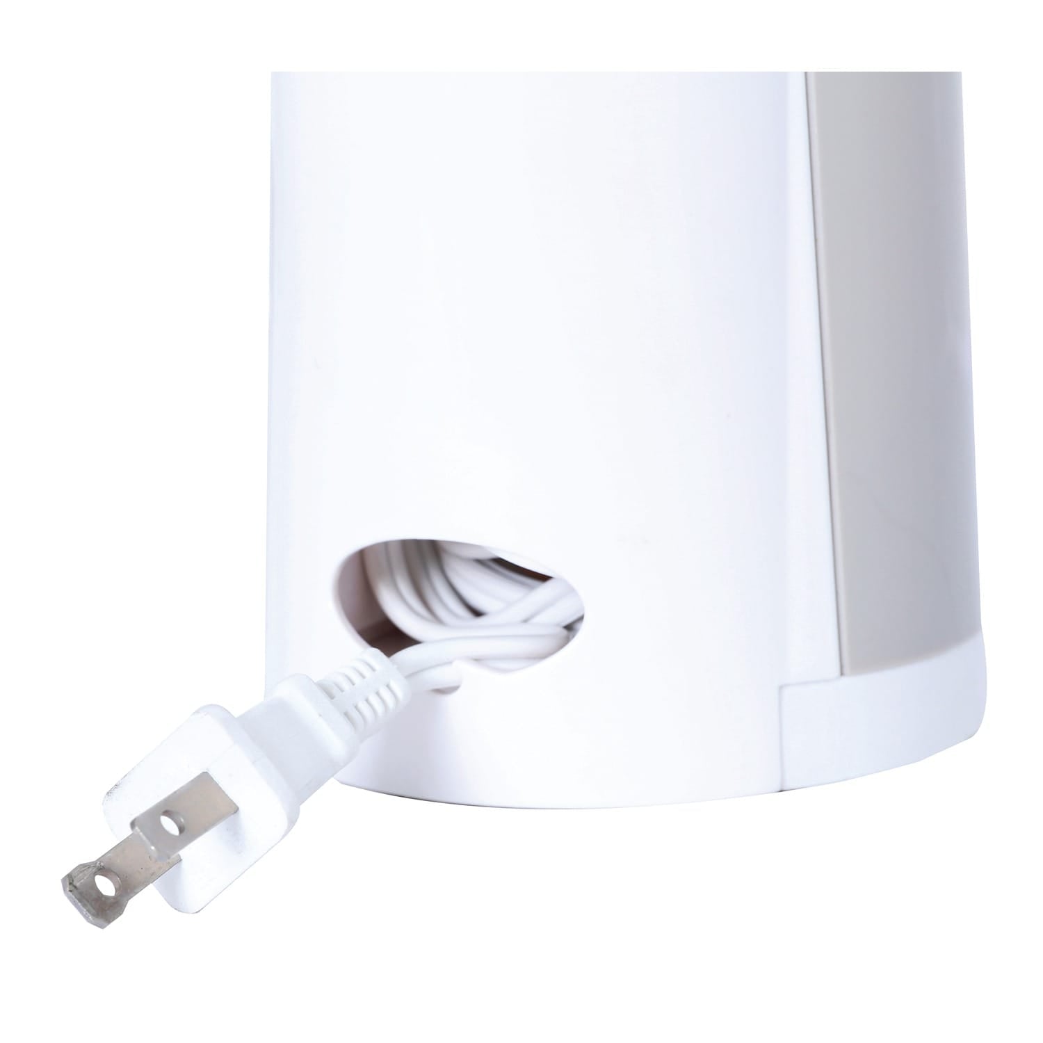 Brentwood Tall Electric Can Opener with Knife Sharpener & Bottle Opener, White