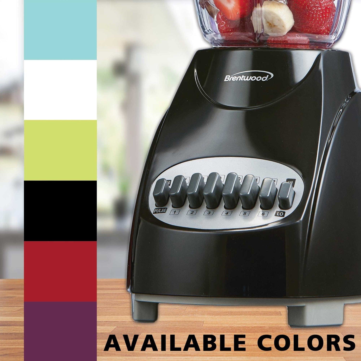 Brentwood 50-Ounce 12-Speed + Pulse Blender, Black