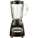 Brentwood 42-Ounce 12-Speed + Pulse Electric Blender with Glass Jar, Black