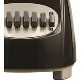 Brentwood 42-Ounce 12-Speed + Pulse Electric Blender with Glass Jar, Black