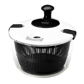 Brentwood Salad Spinner with 5-Qt. Serving Bowl, Black