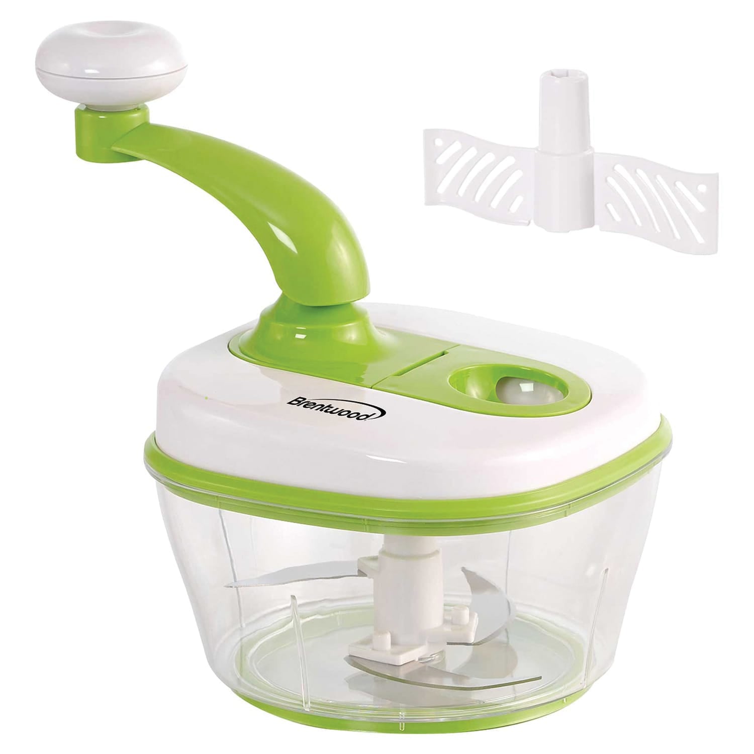 Brentwood Food Processor with 8-Cup Storage Container, Stainless Steel Blades, and Paddle Mixer
