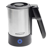 Brentwood KT-1506S 1000-Watt 20-Oz. Dual-Voltage Stainless Steel Electric Travel Kettle, Automatic Shutoff