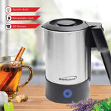 Brentwood KT-1506S 1000-Watt 20-Oz. Dual-Voltage Stainless Steel Electric Travel Kettle, Automatic Shutoff