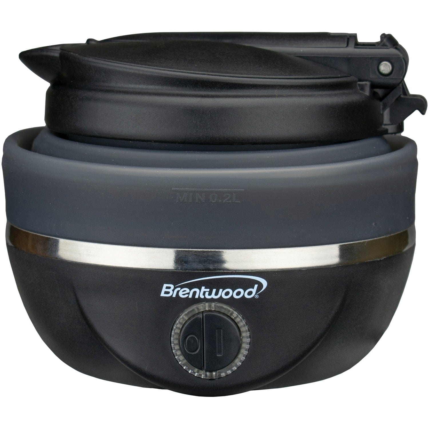 Brentwood .85-Quart Dual-Voltage Collapsible Travel Kettle, Black