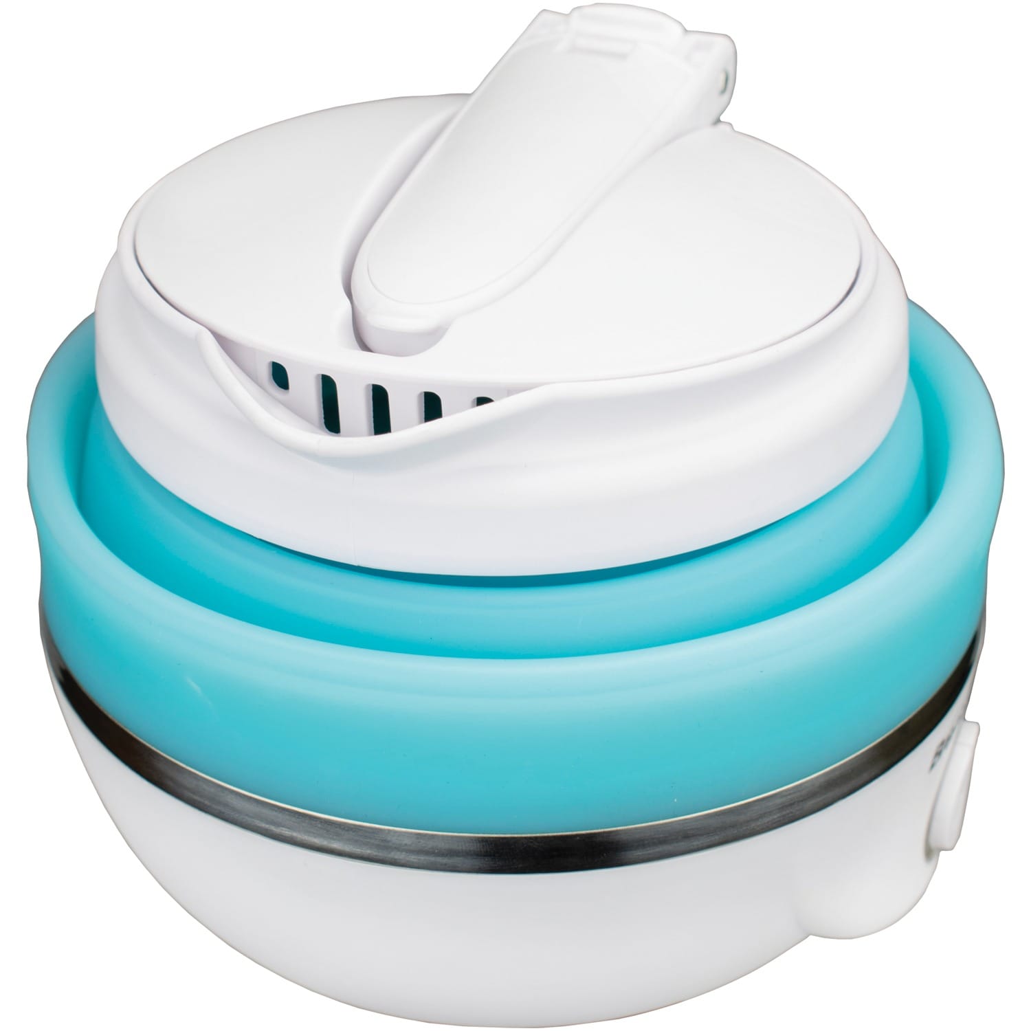 Brentwood .85-Quart Dual-Voltage Collapsible Travel Kettle, Blue
