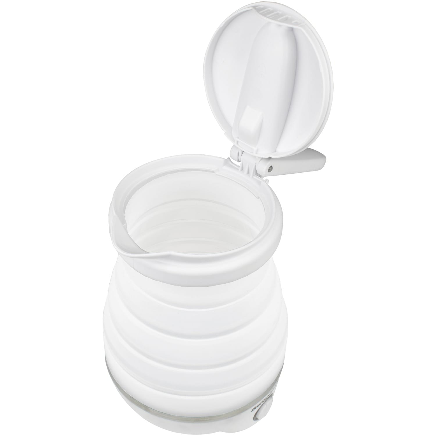 Brentwood .85-Quart Dual-Voltage Collapsible Travel Kettle, White