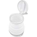 Brentwood .85-Quart Dual-Voltage Collapsible Travel Kettle, White