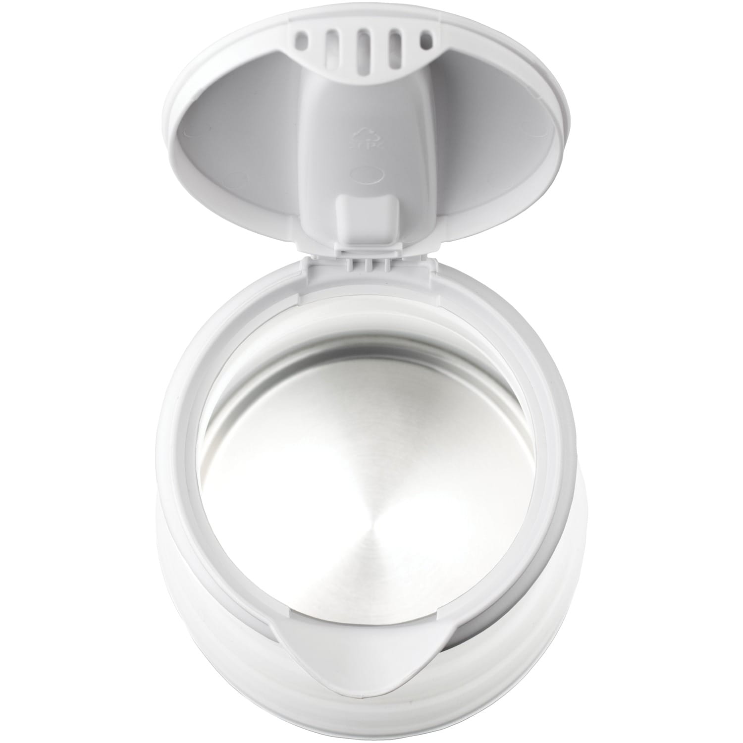 Brentwood .85-Quart Dual-Voltage Collapsible Travel Kettle, White