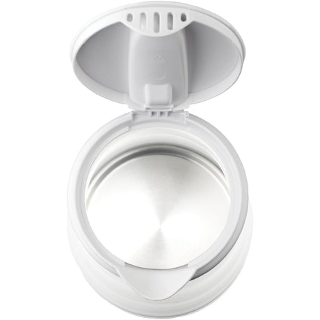Brentwood .85-Quart Dual-Voltage Collapsible Travel Kettle, White