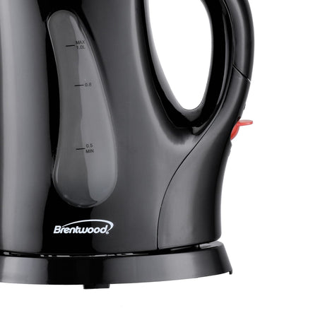 Brentwood BPA-Free 1-Liter Cordless Electric Kettle, Black