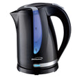 Brentwood 1100W Cordless Electric Kettle with Concealed Stainless Steel Heating Element, 360° Base, Auto Shutoff, Boil-Dry Protection, 1.7 L, Black