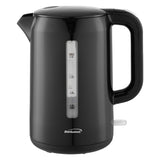 Brentwood 1100W Cordless Electric Kettle with Concealed Stainless Steel Heating Element, 360° Base, Auto Shutoff, Boil-Dry Protection, 2.2 L, Black
