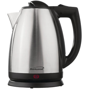 Brentwood Stainless Steel Electric Cordless Tea Kettle, 2 L