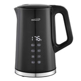 Brentwood 1100-Watt 1.7-L Cordless Cool-Touch Digital Electric Kettle with Stainless Steel Interior, BTWKT2015DBK