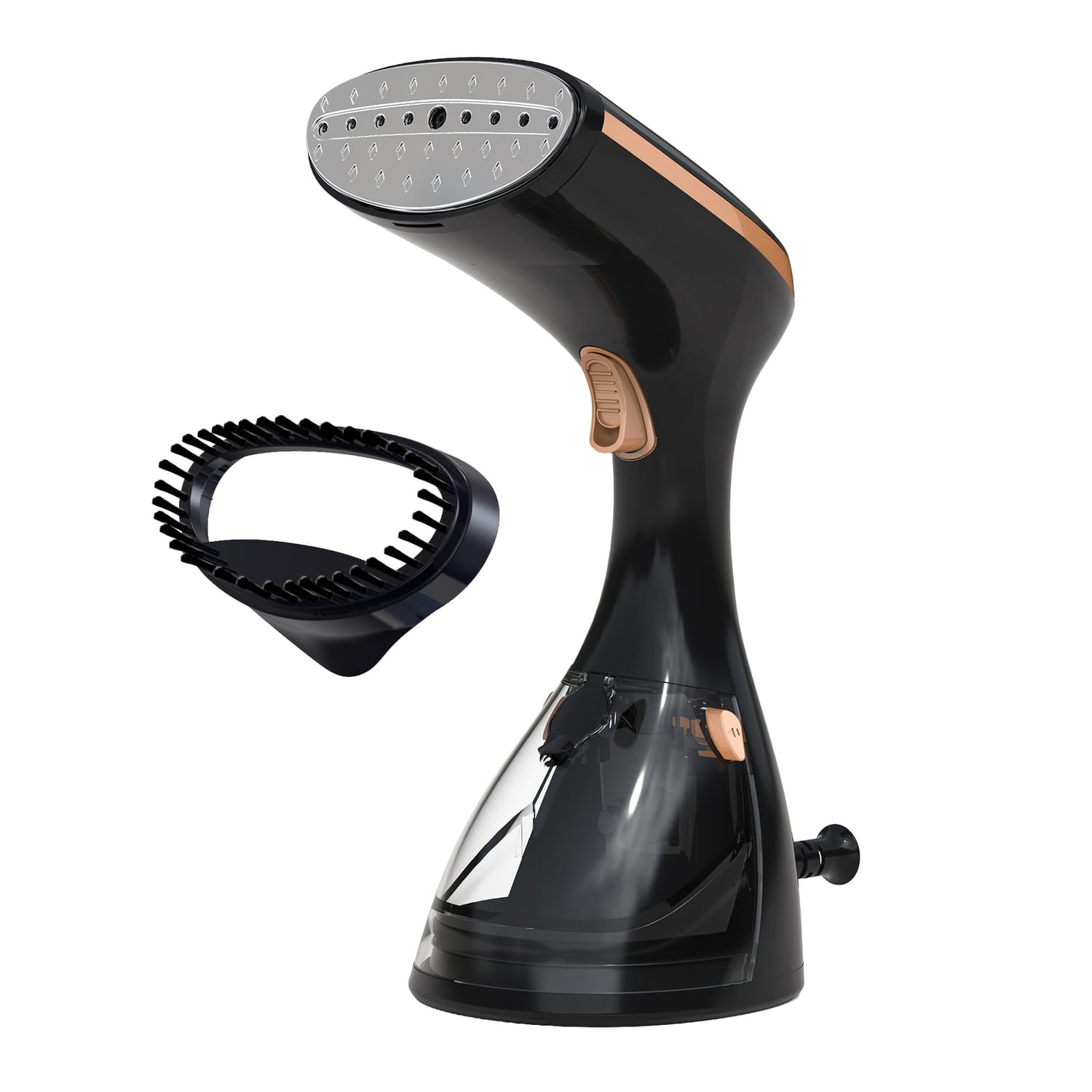 Brentwood Corded 1200-Watt Portable Handheld Steamer for Clothes with Stainless Steel Soleplate, Auto Shutoff, Anti Drip, Fabric Brush, 72-In. Cord